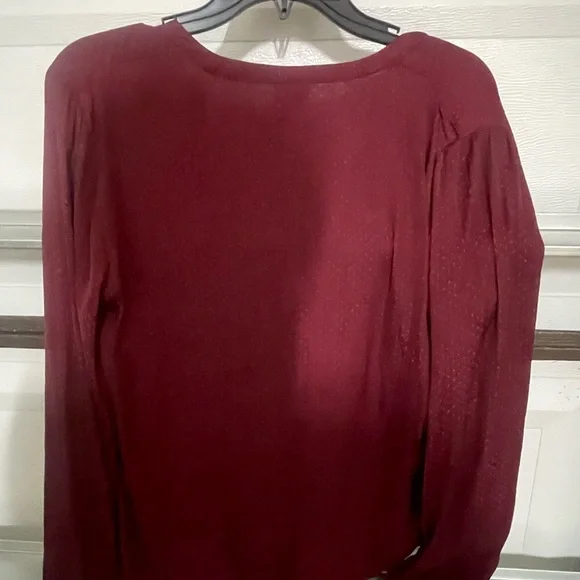 a new day Burgundy Blouse - Picture 3 of 3